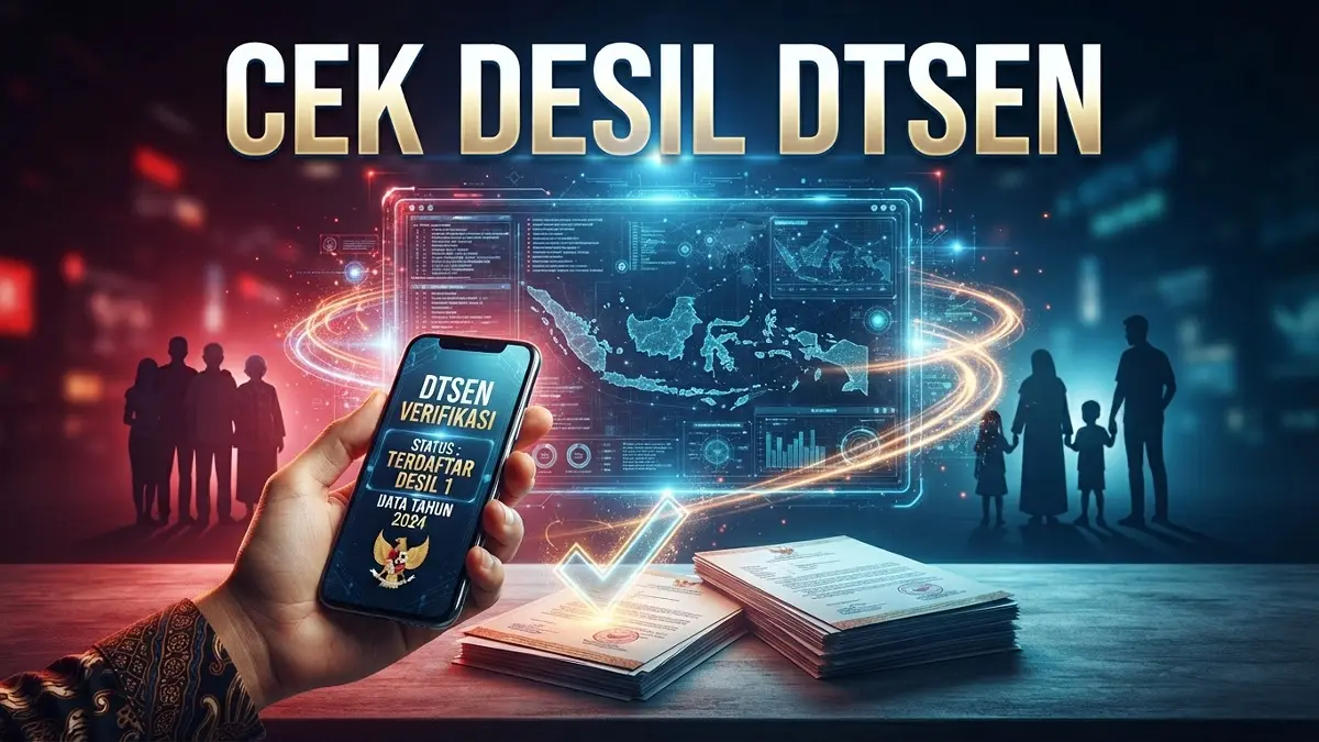 Cara cek desil DTSEN untuk PIP dapat dilakukan dengan NIK dan tanggal lahir. Simak langkah pengecekan serta arti hasil desil. (ILUSTRASI AI)