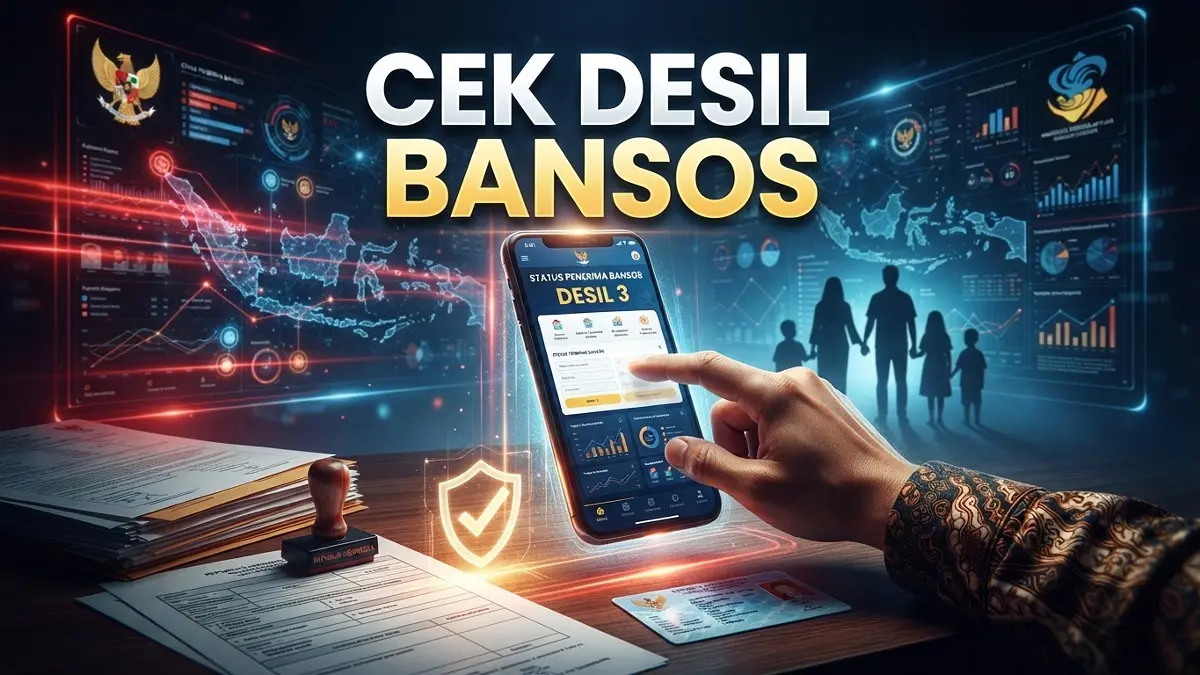 Cek desil bansos online membantu mengetahui posisi kesejahteraan keluarga serta kaitannya dengan peluang pengusulan bantuan sosial. (ILUSTRASI AI)