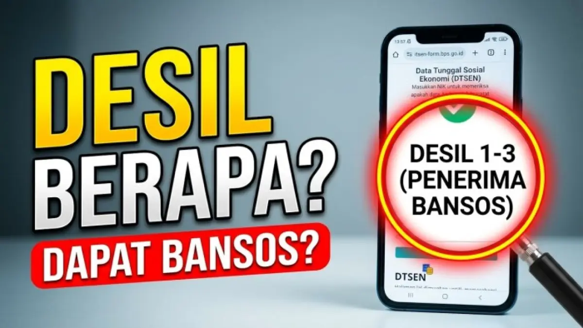 Cara cek desil bansos lewat DTSEN dan Cek Bansos untuk mengetahui kategori desil serta status bantuan sembako, PKH, dan PBI JK.