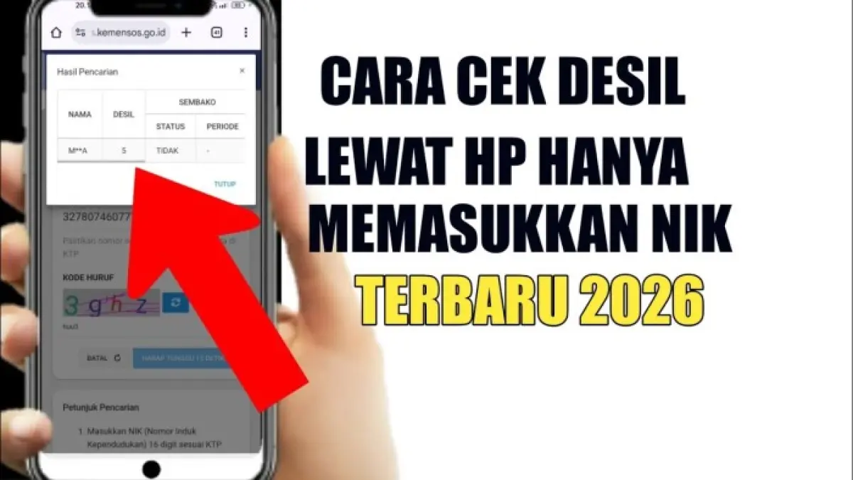 Cara cek desil lewat HP bisa dilakukan melalui Google Chrome dengan NIK dan captcha untuk melihat kategori desil serta status bansos.