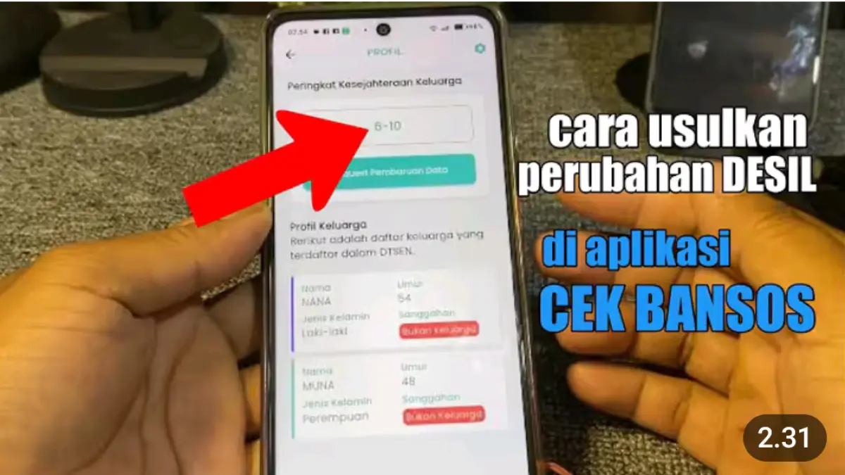 Cara mengajukan perubahan desil di aplikasi Cek Bansos dilakukan lewat request pembaruan data, foto KK dan kondisi rumah.