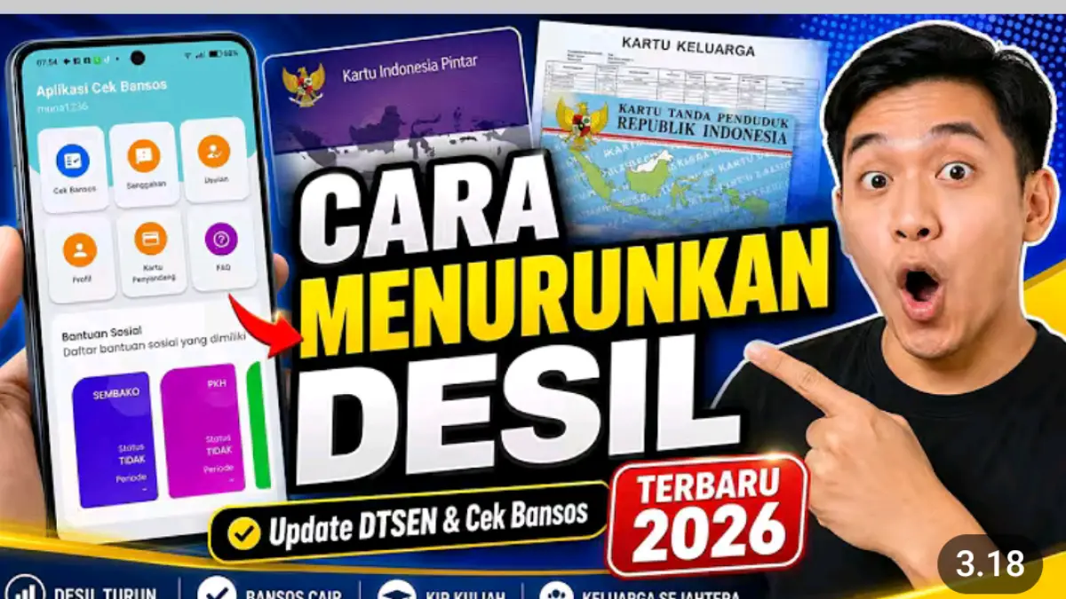 Cara menurunkan desil 5 ke atas pada 2026 dijelaskan melalui dua langkah, yakni aplikasi Cek Bansos dan kantor desa atau kelurahan.