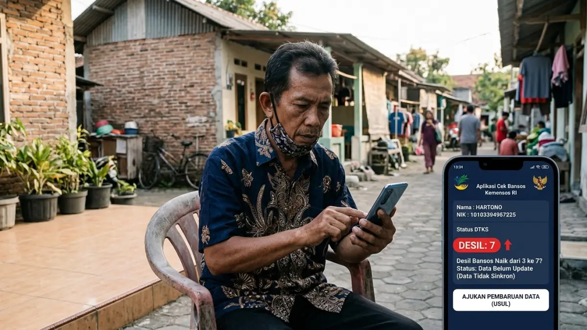 Desil bansos 6 ingin turun ke 4 atau 5? Simak cara mengajukan pembaruan data melalui aplikasi Cek Bansos dan proses verifikasi petugas.