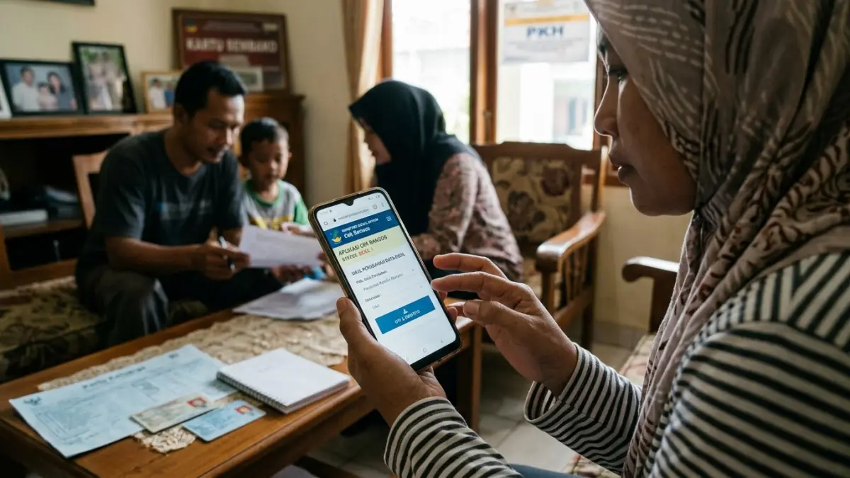 Desil bansos naik dari 3 ke 7? Simak cara mengajukan pembaruan data melalui aplikasi Cek Bansos dan proses verifikasi setelah pengajuan.