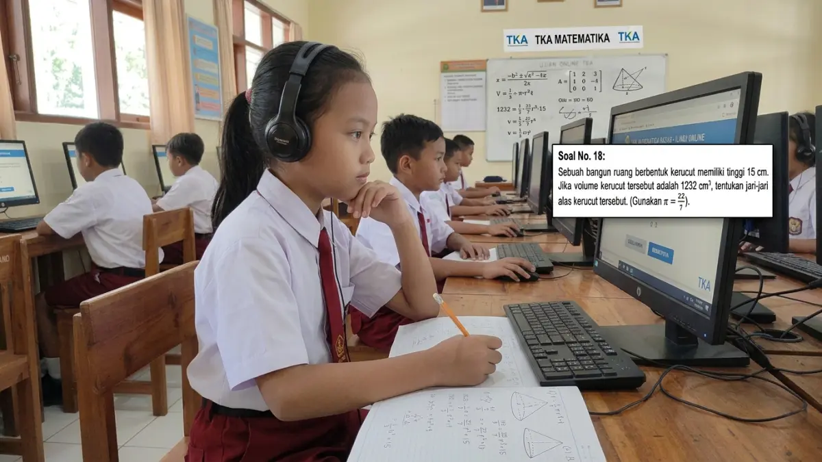 Pembahasan soal TKA Matematika kelas 6 membahas soal dadu, berat paket sembako, dan data pengunjung perpustakaan.(ILUSTRASI AI)