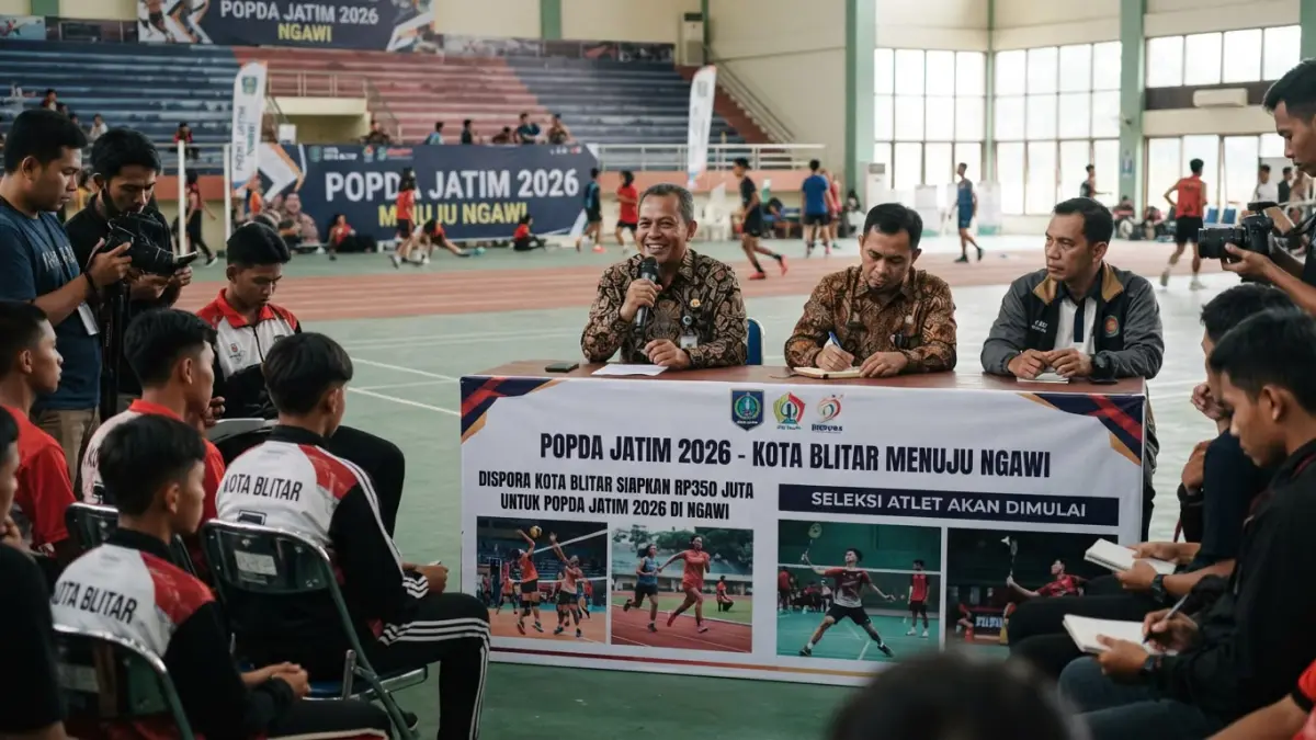 POPDA Jatim 2026 di Ngawi, Dispora Kota Blitar Siapkan Rp350 Juta dan Bakal Seleksi Atlet