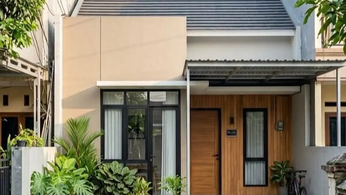 Rumah 6x10 meter ini memiliki 3 kamar dengan desain minimalis. Total biaya material dan pekerjaan disebut sekitar Rp86 juta.(pinterest)