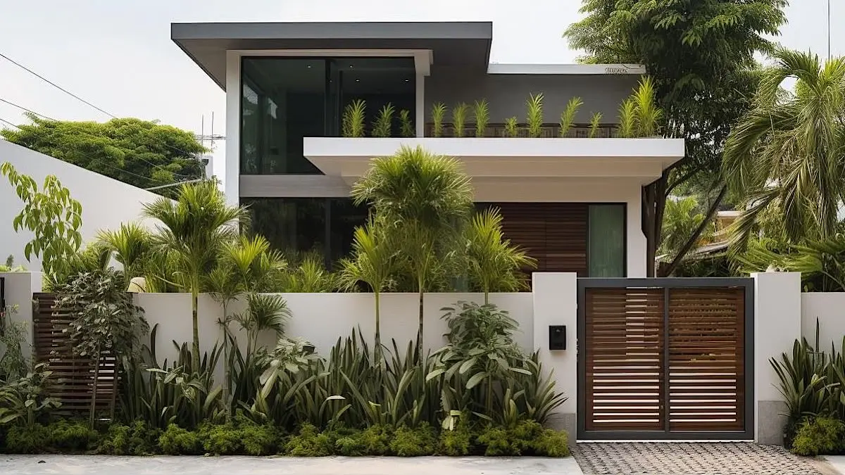 Rumah arsitek muda di Jakarta Timur dibangun bertahap dari tanah kosong. Hunian dua lantai ini mengusung konsep kontemporer tropis.(pinterest)
