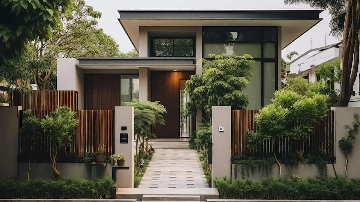 Rumah dengan courtyard di Jakarta Timur ini memiliki pohon hingga atap, taman rooftop, serta interior yang memadukan seni dan warisan keluarga.(pinterest)