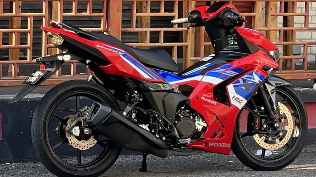 Honda Winner Air disebut calon penerus Supra GTR dengan mesin 149 cc, transmisi 6 percepatan, ABS, dan desain agresif.(Pinterest)