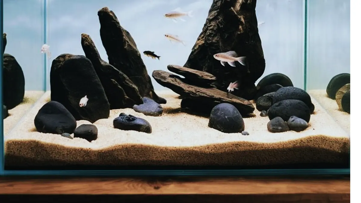 Aquascape Natural sederhana bisa dibuat dengan tank 30 x 25 x 25 cm dan empat tanaman, mulai dari hardscape hingga proses planting. (PINTEREST)