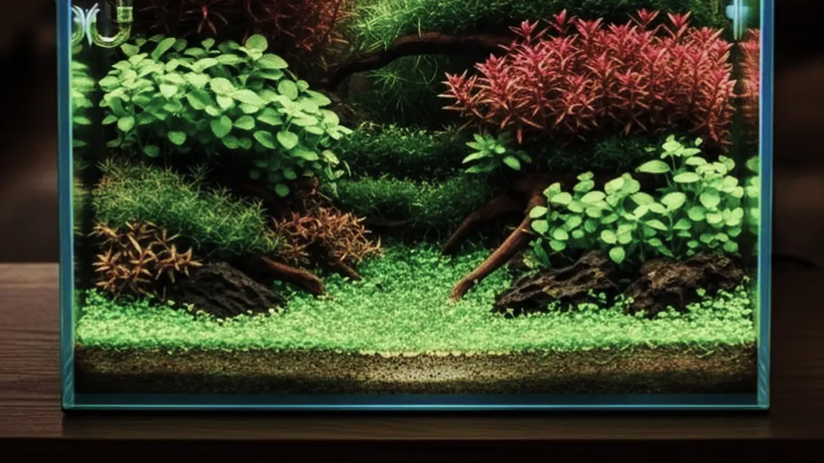 Aquascape natural tanpa filter berkembang selama enam bulan. Simak cara membangun ekosistem dan empat pelajaran penting dari perawatannya. (PINTEREST)