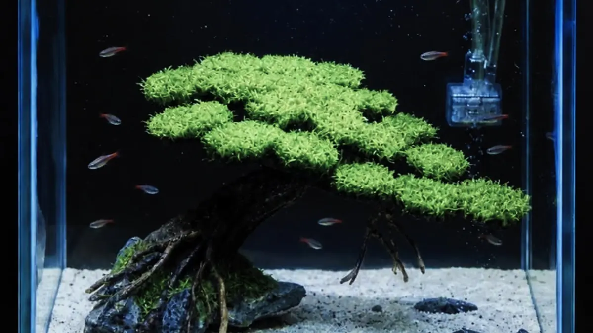 Aquascape pemula bisa dibuat dengan konsep river look dan biaya sekitar Rp160 ribu. Simak bahan, hardscape, hingga cara menanamnya. (PINTEREST)