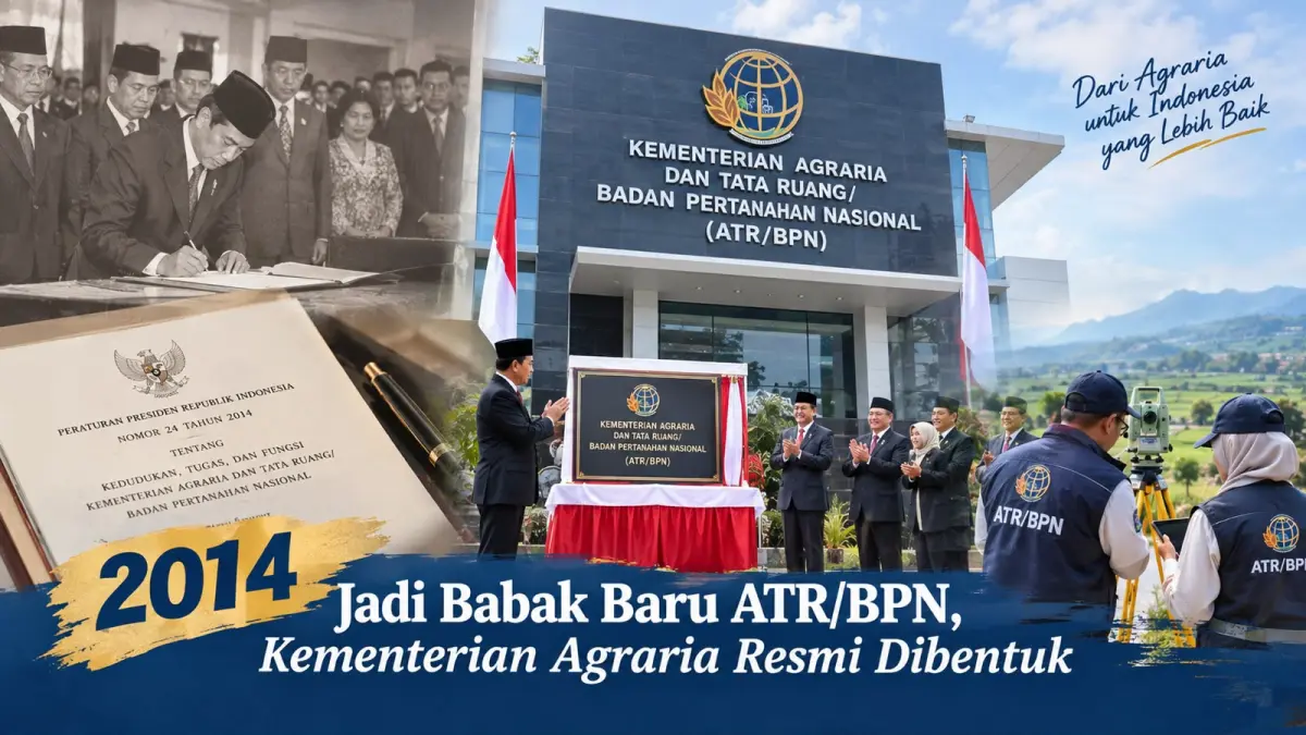 Ilustasi 2014 Jadi Babak Baru ATR/BPN, Kementerian Agraria Resmi Dibentuk