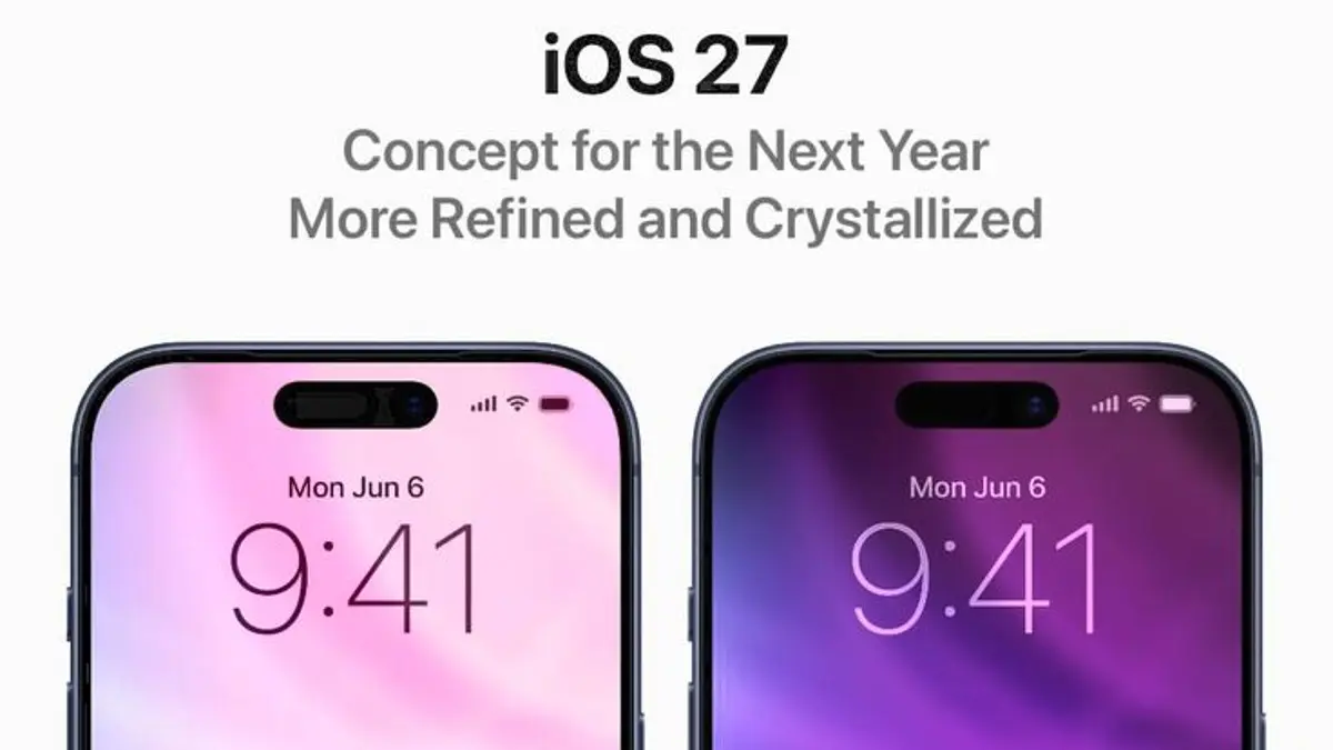 iOS 27 resmi dirilis dengan performa lebih mulus, pembaruan Siri, fitur AI kamera, Liquid Glass, dan pengaturan volume. (PINTEREST)