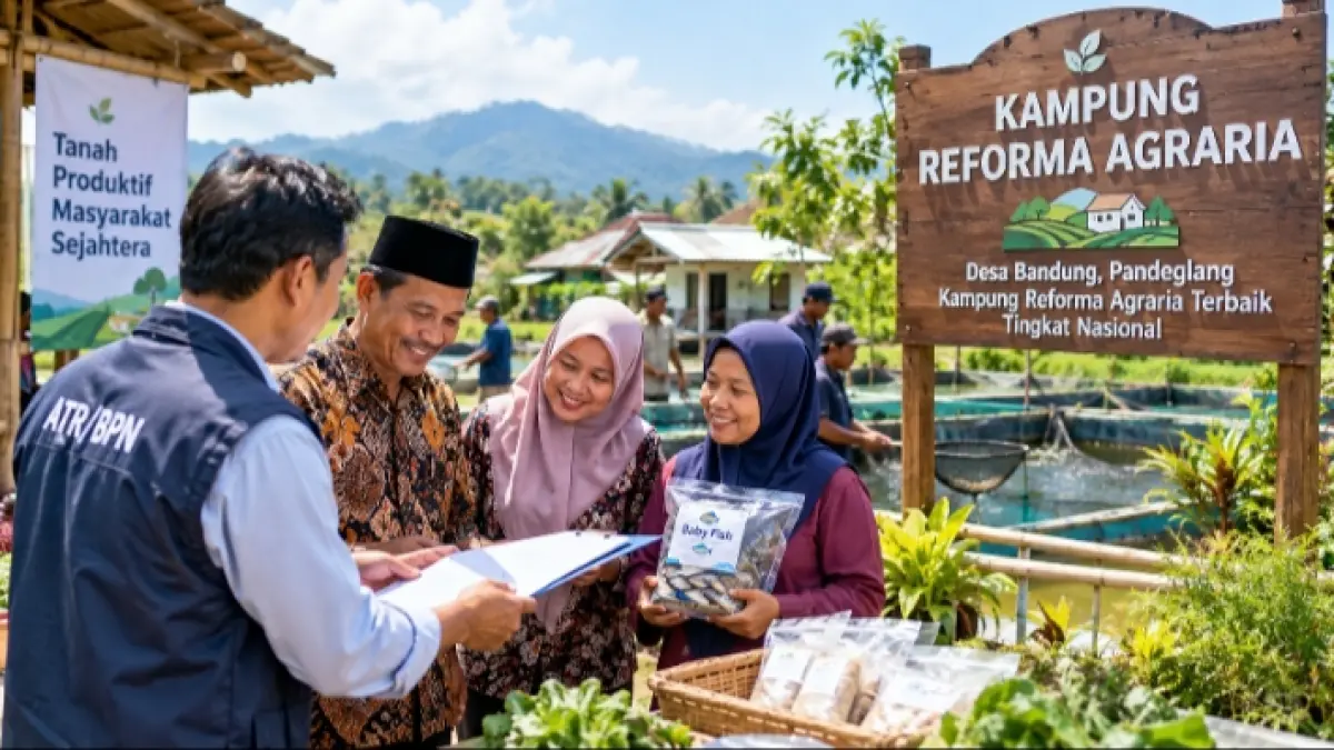 Kampung Reforma Agraria yang mendorong tanah produktif dan kesejahteraan warga.