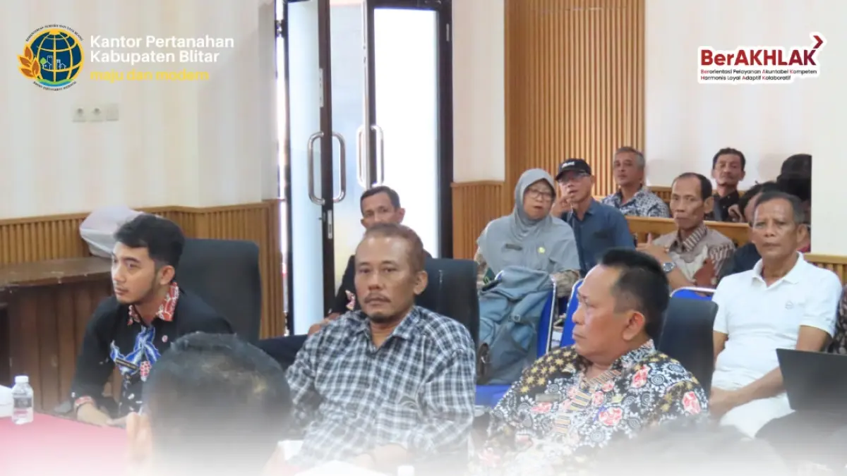 PTSL 2026 Blitar terus dievaluasi untuk mempercepat pengumpulan data fisik dan yuridis serta mencapai target pendaftaran tanah.