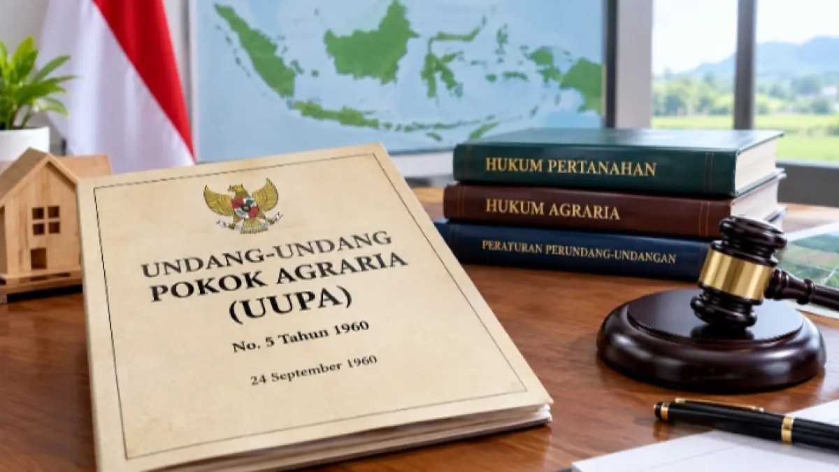 UUPA sebagai dasar hukum pertanahan Indonesia.