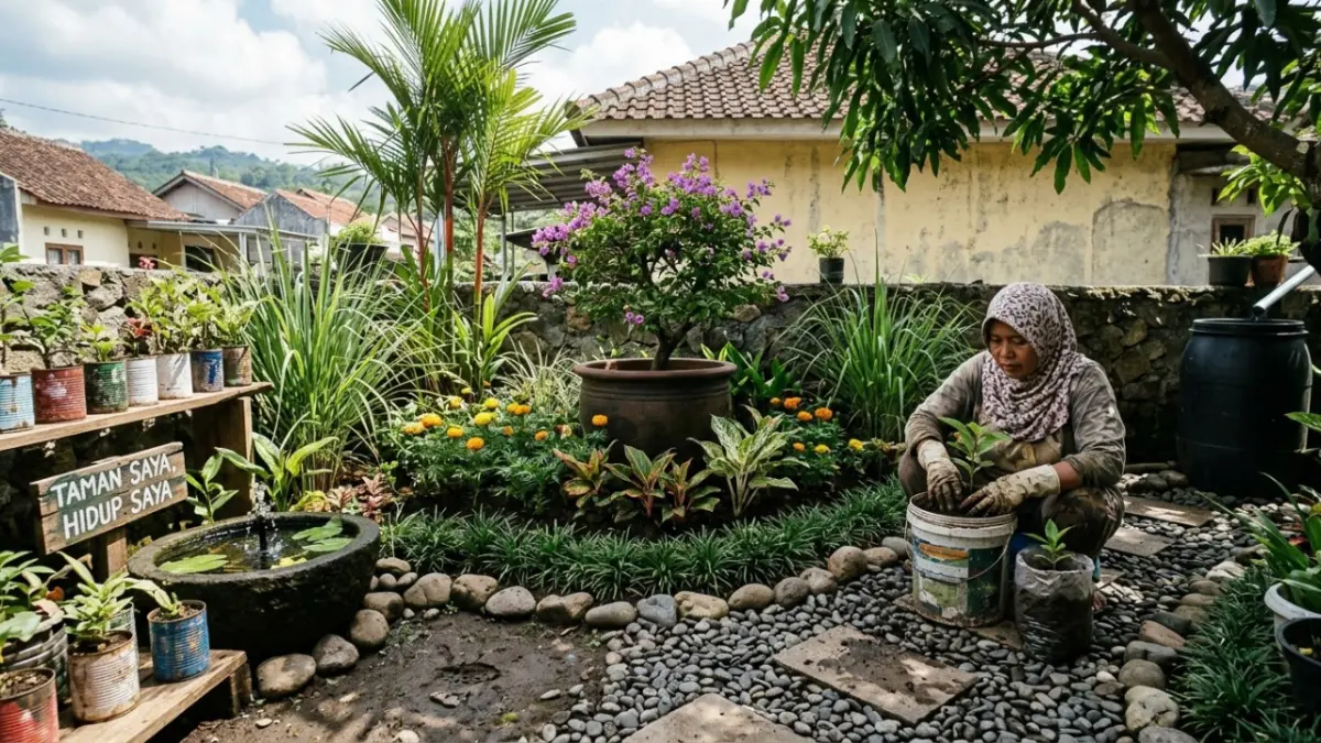 6 Tips Membuat Taman Cantik di Rumah, Bisa Pakai Tanaman Gratis dari Sekitar