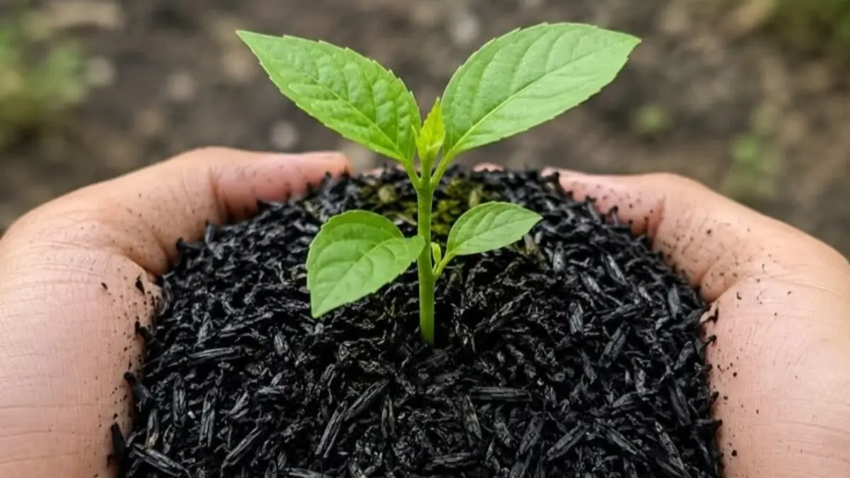 Cara membuat media tanam subur menggunakan tanah, sekam mentah, sekam bakar, kohe, dan humus daun bambu dengan rasio 3:1:1:1:1.(Pinterest)