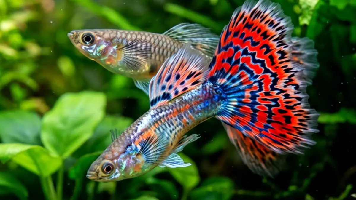 Cara merawat ikan gupi bisa dilakukan dengan menjaga kebersihan air, pakan, suhu 24–28 derajat Celsius, filter, dan tanaman air. (PINTEREST)