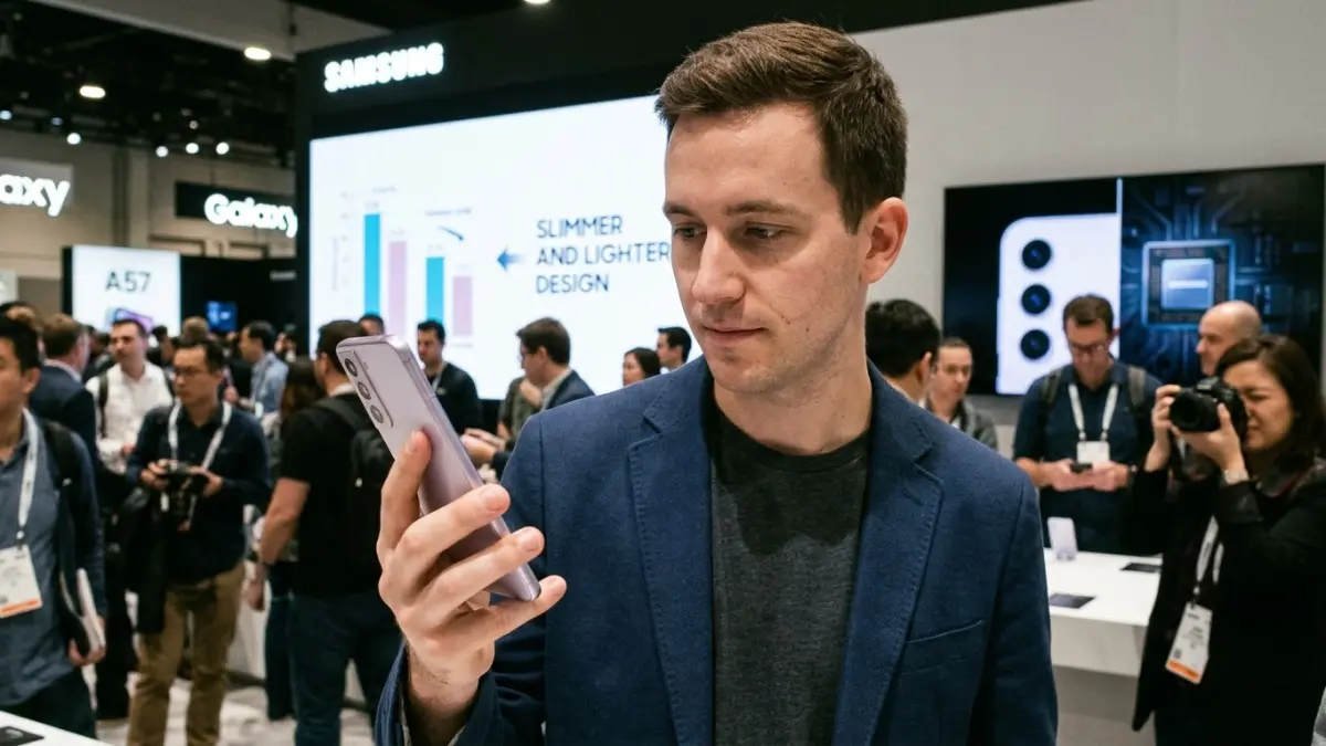 Samsung Galaxy A57 membawa desain lebih tipis dan ringan dibanding A56, tetapi sejumlah peningkatan performa dan kamera dinilai terbatas.