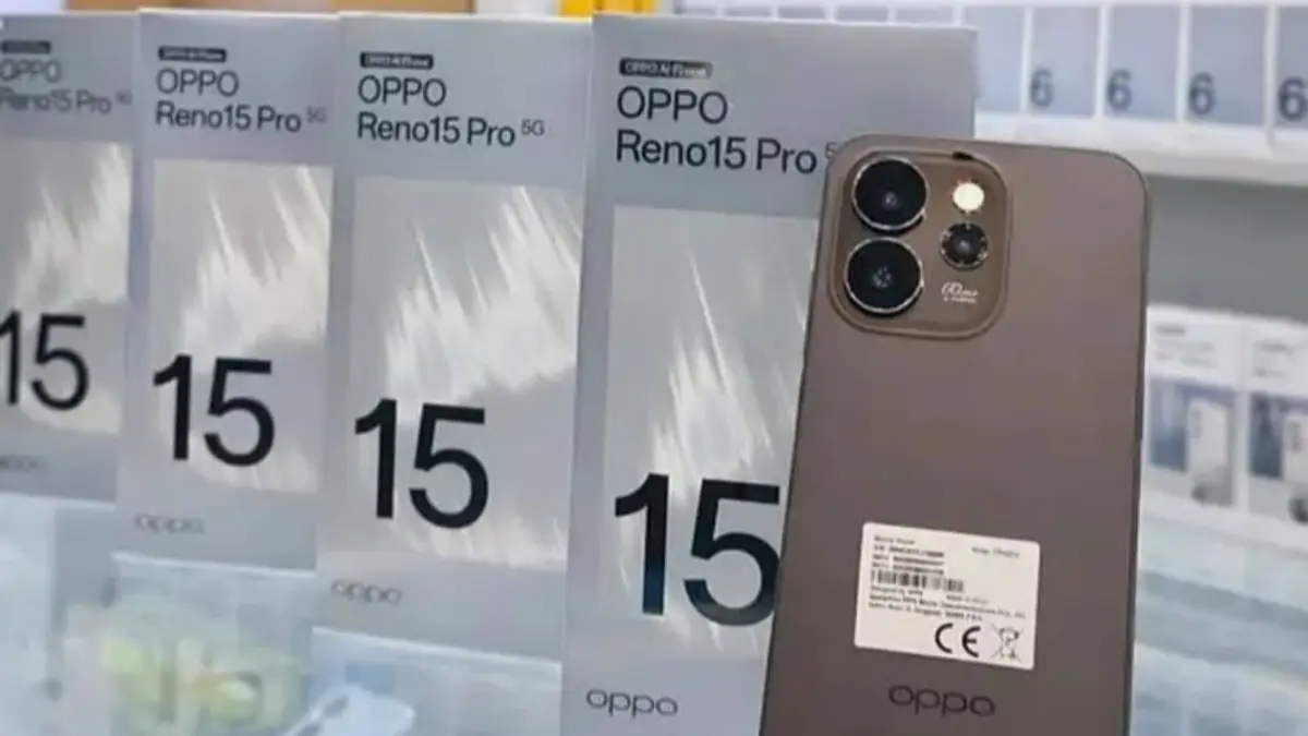 Oppo Reno 15 5G diuji untuk gaming dan editing dengan Snapdragon 7 Gen 4, hasil 120 FPS di Mobile Legends, serta catatan pada gim berat.(Pinterest)