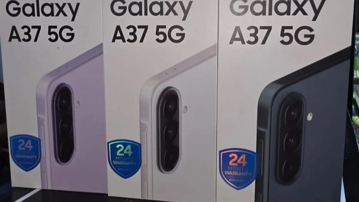 Samsung Galaxy A37 disebut turun di bawah Rp5 juta. Simak hasil uji gaming, kamera 50MP, baterai 5.000 mAh, dan dukungan update.(Pinterest)