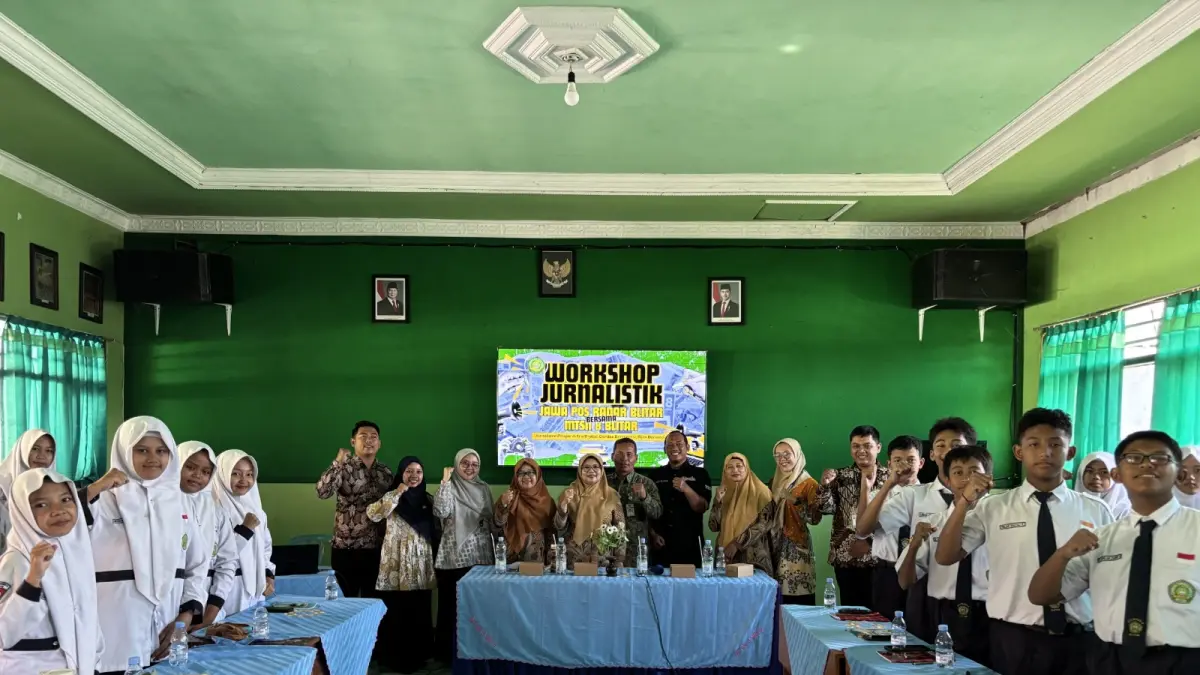 WADAH BARU: MTsN 8 Blitar luncurkan ekskul jurnalistik sebagai wadah mengasah kreativitas serta hobi siswa-siswi pada Rabu (16/9).