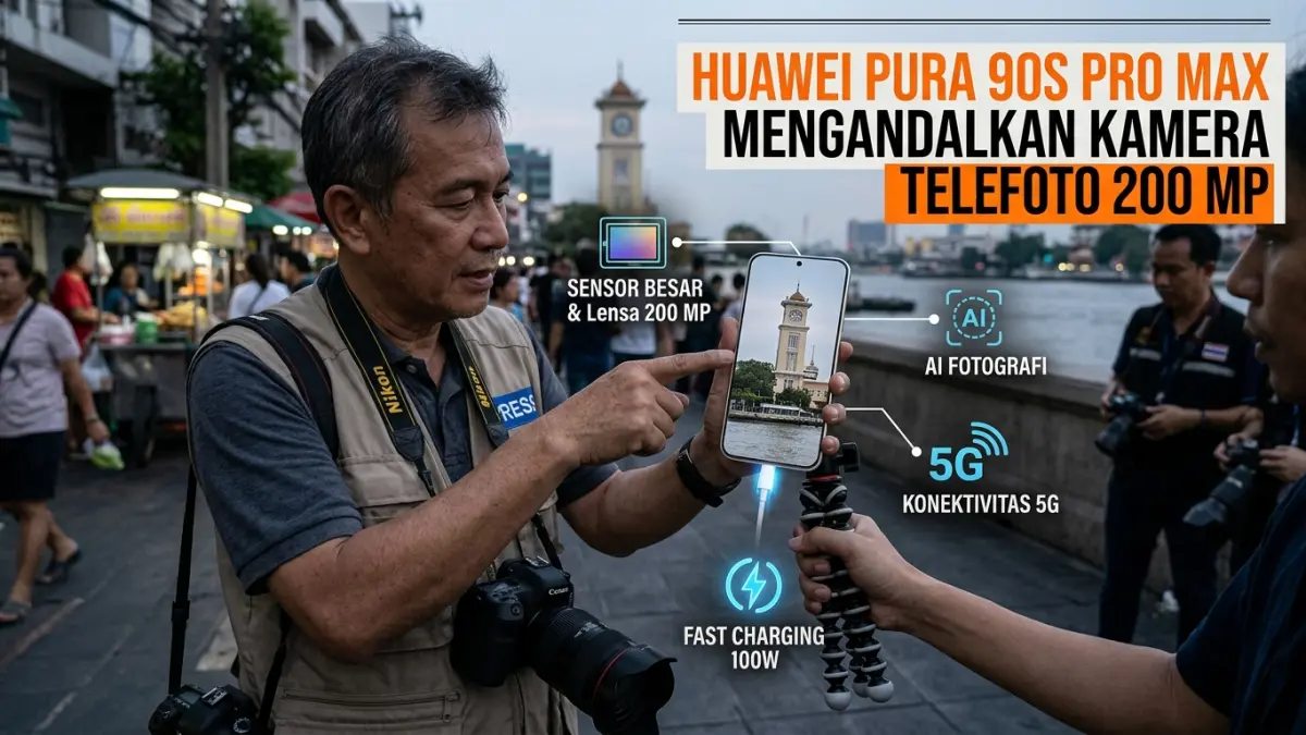 Huawei Pura 80 Ultra mengandalkan dua kamera telefoto periskop, sensor besar, kamera utama 1 inci, dan reproduksi warna true to life.