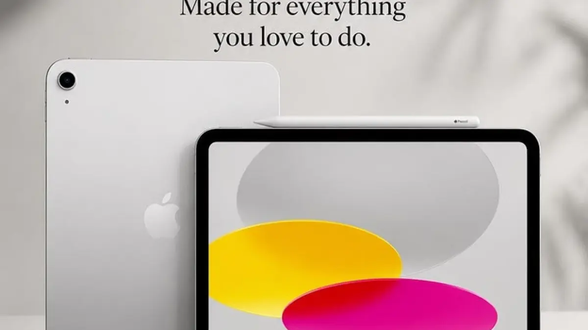 iPad A16 2026 hadir dengan chip A16, layar 11 inci, kamera 12 MP, Center Stage, dan harga mulai Rp8,9 juta. Simak spesifikasi dan kelayakannya.(Gemini AI)