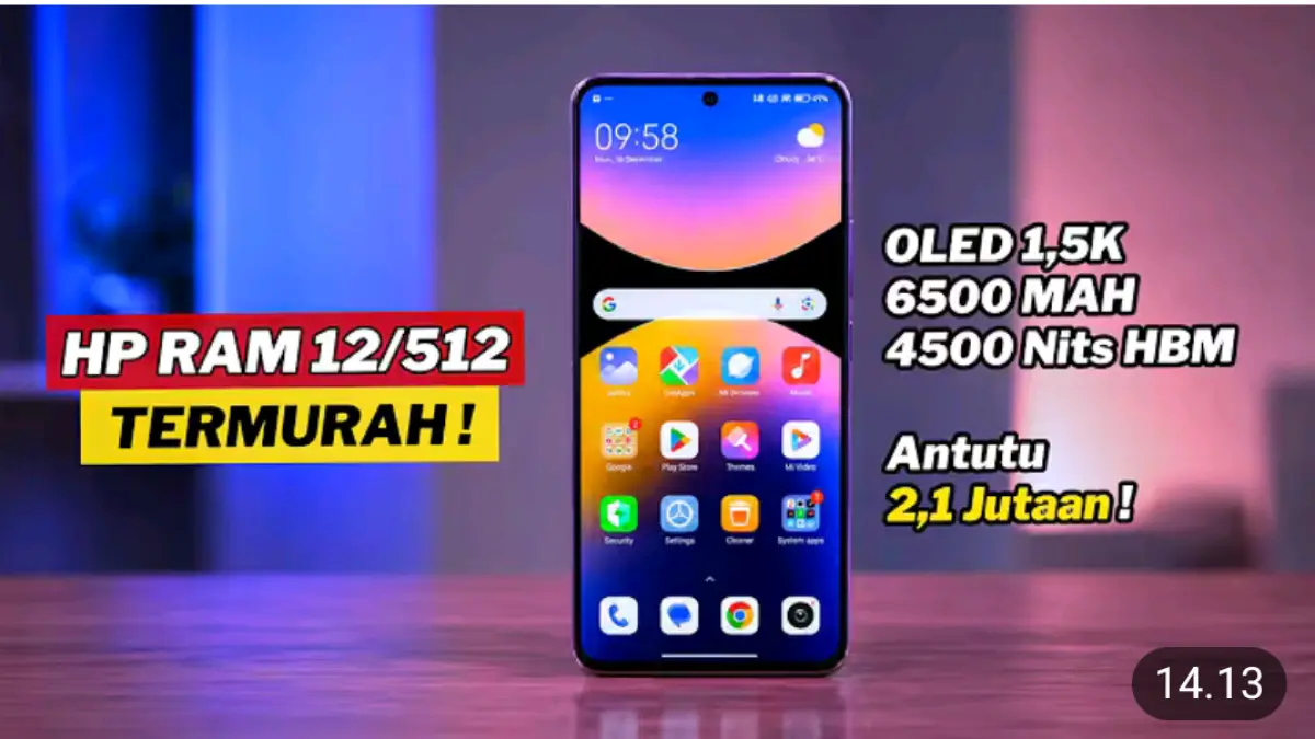Rekomendasi 9 HP 5G RAM 12 GB dan memori 512 GB murah, mulai Redmi Note 15 hingga Poco F7 dengan harga Rp5 jutaan.