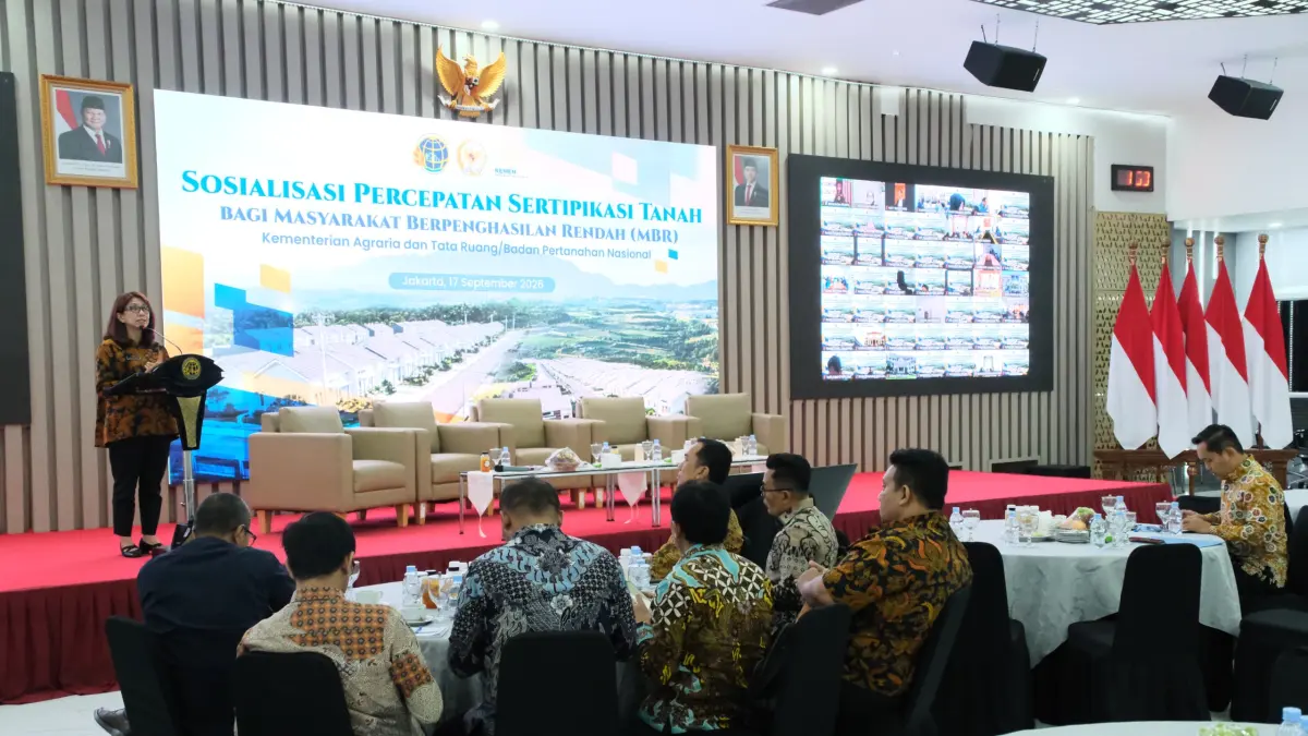 ATR/BPN mempercepat sertipikasi tanah MBR dengan target 3 juta bidang tanah selesai pada 2027.