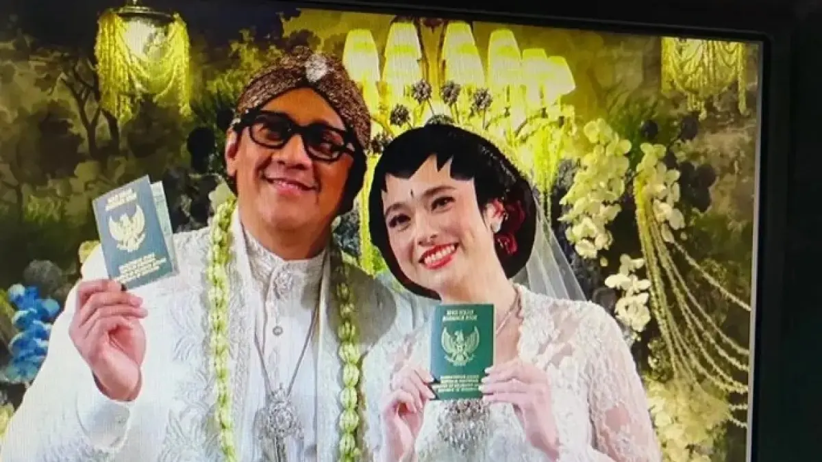 Erin Wartia menjelaskan alasan masih menggunakan nama Taulani di Instagram setelah Andre Taulani menikah dengan Amanda Rigby.(Gemini AI)