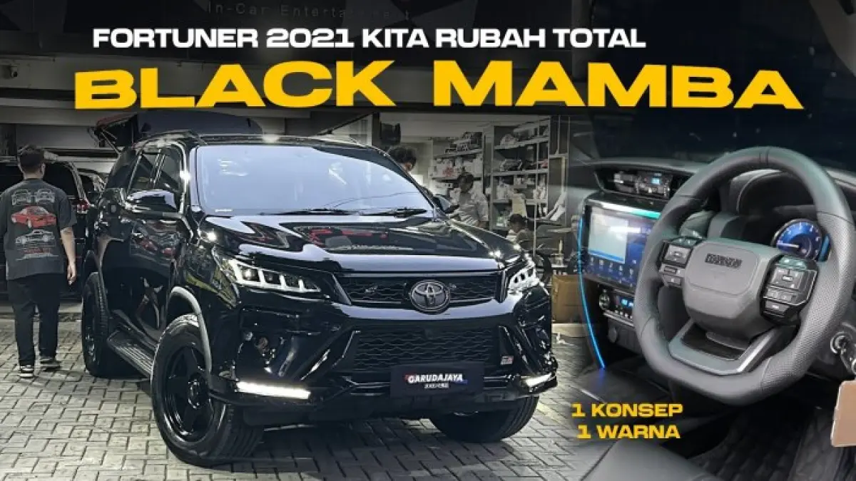 Fortuner 2021 tipe G ini dimodifikasi menjadi bergaya Legender. Bukan cuma bodi, interior, audio, suspensi hingga kenyamanan ikut dirombak.