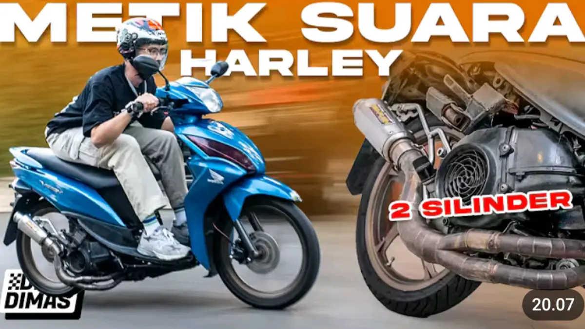 Honda Spacy 2 silinder 220cc milik Bang Kafi menghabiskan Rp20-22 juta untuk mesin dan dikerjakan sekitar satu tahun.