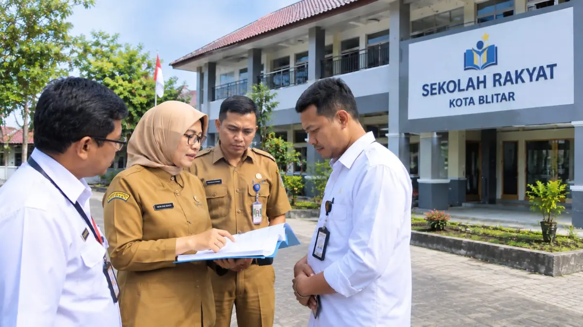 Inspektorat Daerah Kota Blitar bersama instansi terkait melakukan pengawasan terhadap pengelolaan aset daerah yang digunakan untuk mendukung Program Sekolah Rakyat (SR).