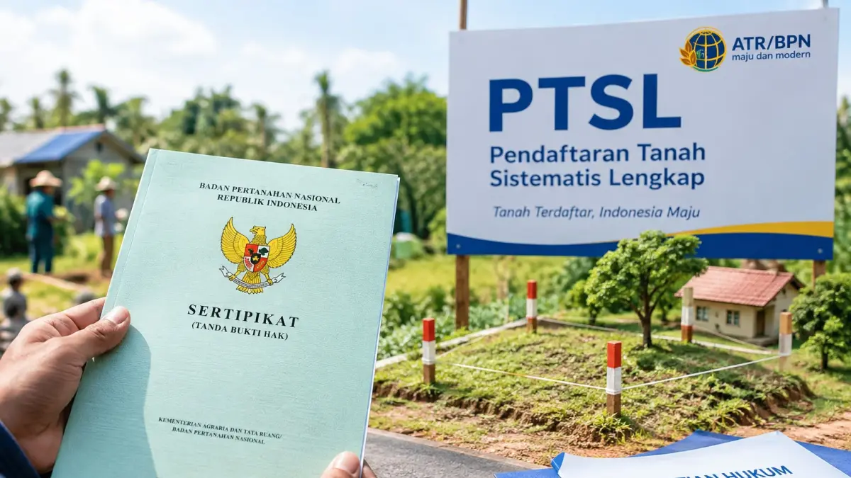 Program PTSL membantu masyarakat mendaftarkan tanah yang belum bersertifikat untuk memperoleh kepastian hukum.