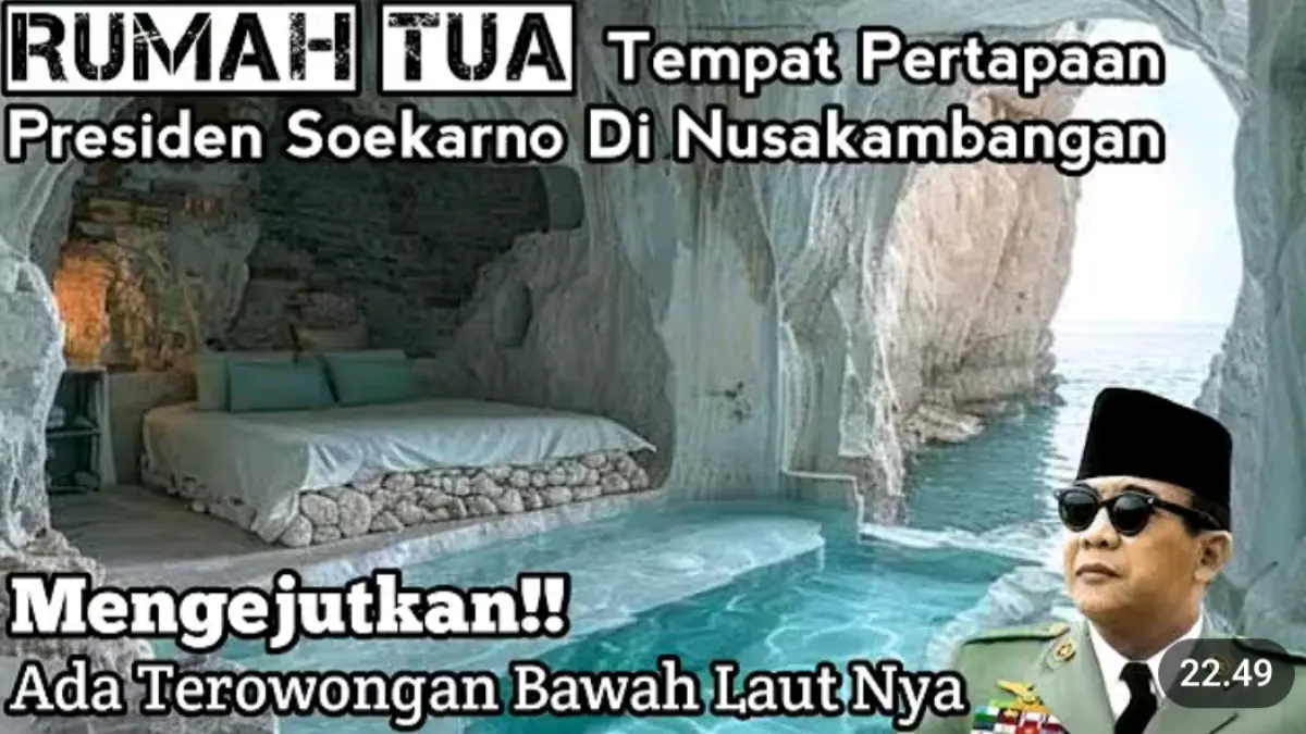 Rumah Soekarno di Nusakambangan disebut memiliki terowongan bawah air. Benarkah? Simak fakta sejarah dan klaim dalam video.