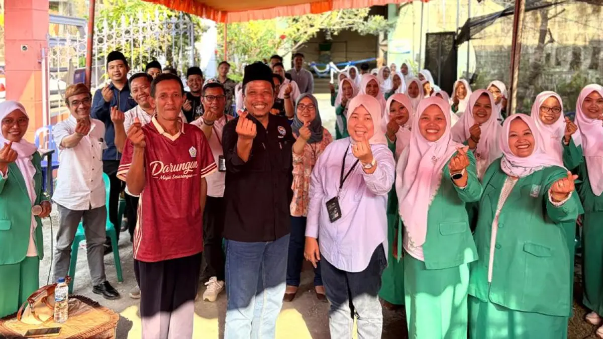 SINERGI: Foto bersama seluruh PAC Fatayat NU dan IKA PMII se-Kabupaten Blitar