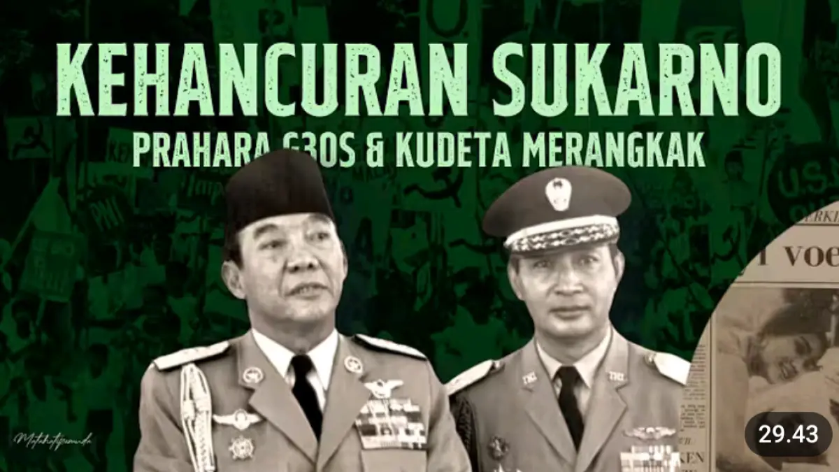 Soekarno menghadapi G30S, krisis politik, hingga Supersemar yang menjadi titik balik menuju berakhirnya kekuasaan.