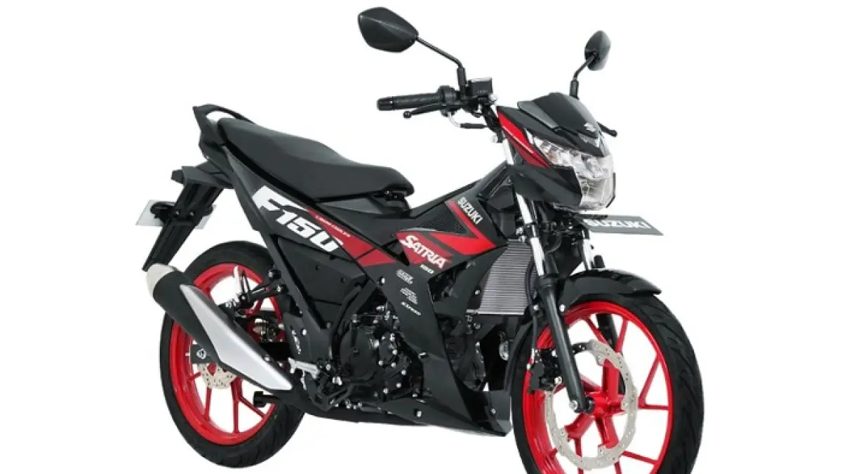 Ulasan spesifikasi Suzuki Satria Pro 150 lengkap! Bebek sport underbone dengan rem ABS, panel meter Smart Connect, SCAS slipper clutch, dan mesin DOHC 18,2 HP.(Gemini AI)