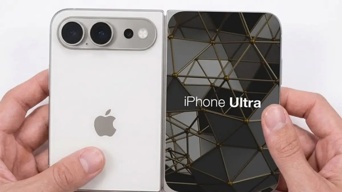 Ulasan iPhone Duo lipat pertama dari Apple! Cek spesifikasi layar 7,6 inci, performa chipset A12 Pro, Touch ID, dan fitur kamera Fusion 48 MP.(Gemini AI)