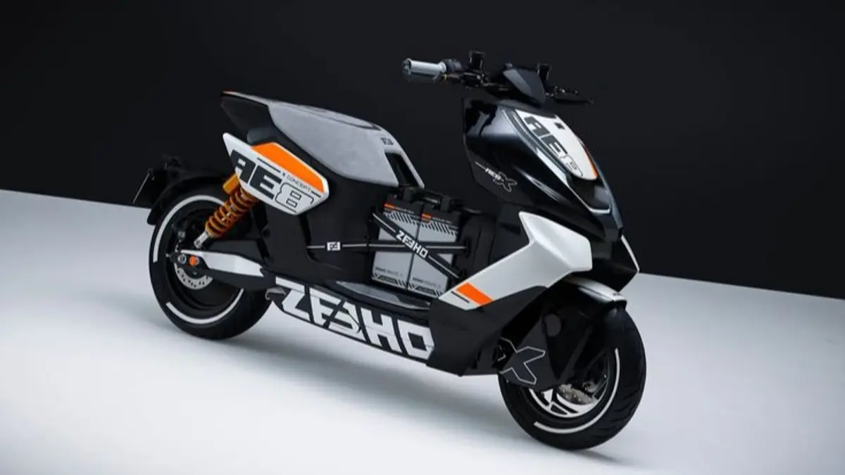 Polytron Evo hadir sebagai skuter listrik futuristik dengan motor responsif dan teknologi battery swap. (Pinterest)