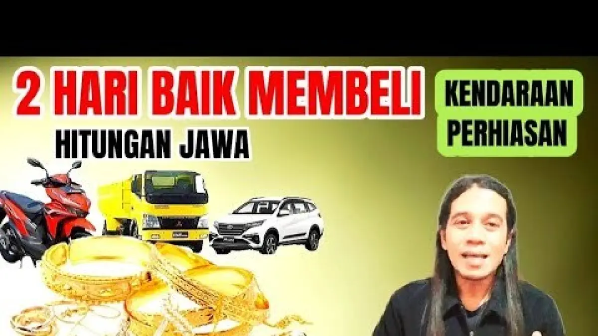 Hari baik membeli perhiasan menurut hitungan Jawa disebut jatuh pada hari 17. Simak Kamis Pahing dan Sabtu Kliwon.