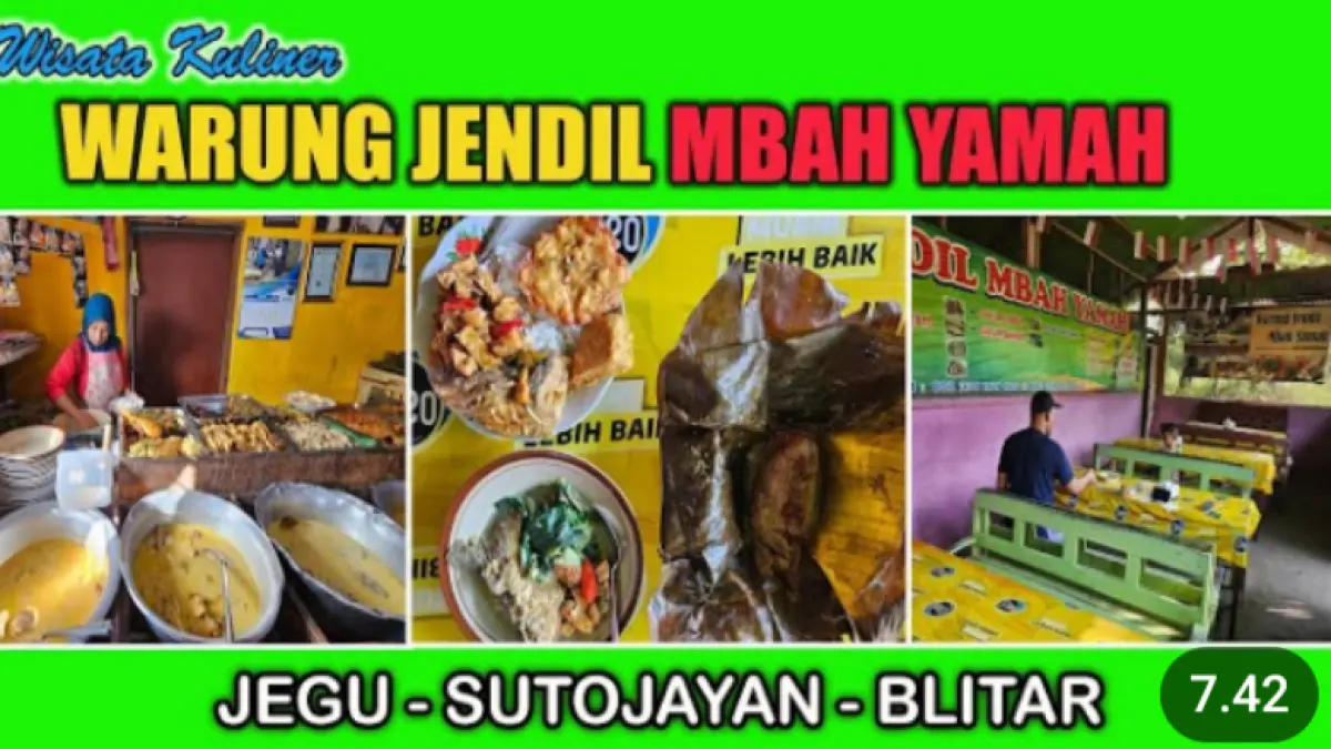 Warung Jendil Mbah Yamah di Blitar punya kuliner iwak kali legendaris. Ada jendil goreng, pepes hingga kuah pedas.