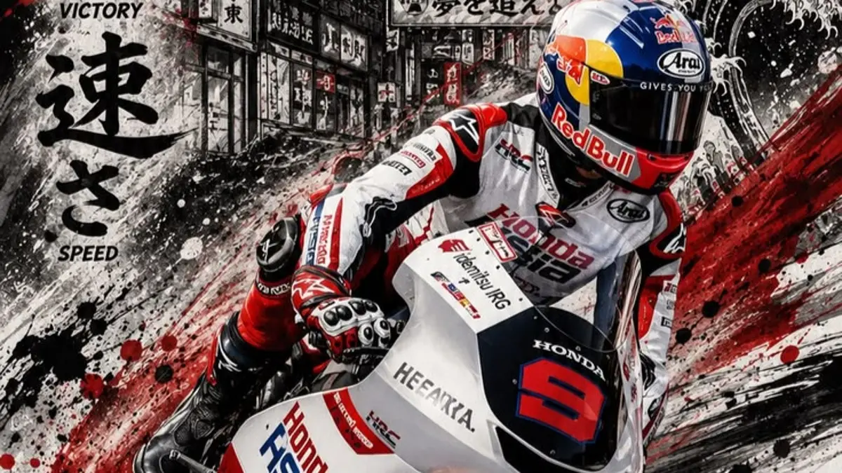 Veda Ega Pratama Moto3 2026 finis P8 di Jepang dengan 100 poin dan langsung lolos Q2. Simak jadwal race berikutnya. (Pinterest)