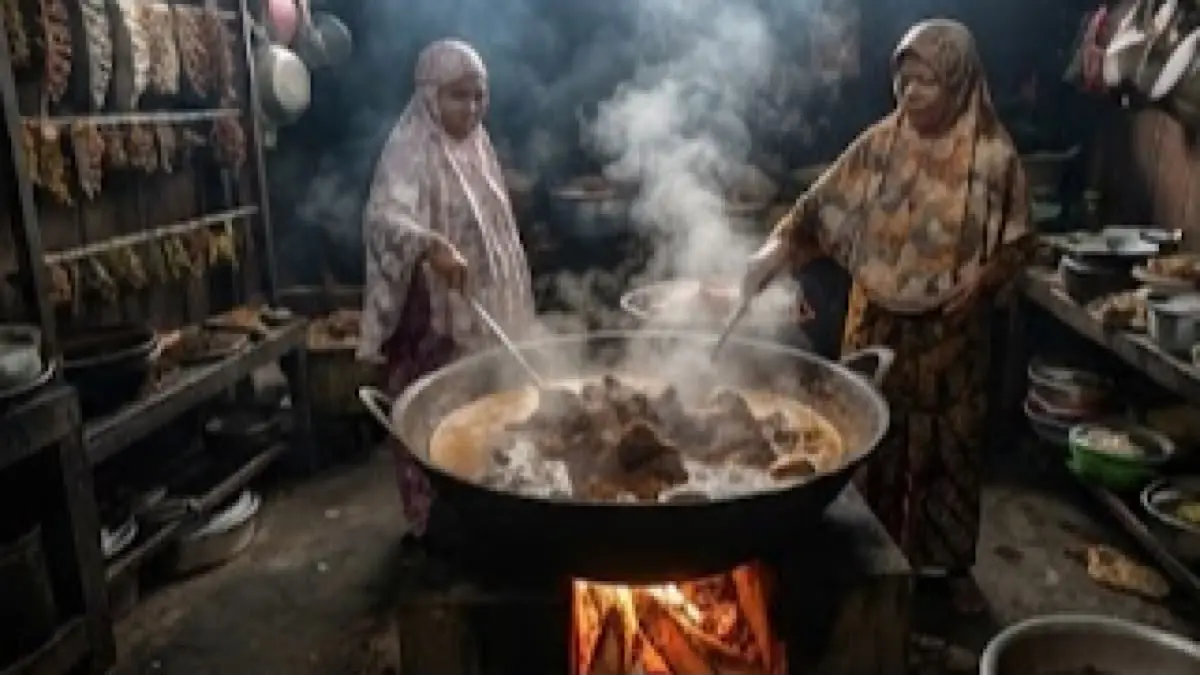 Makanan khas Indonesia punya cita rasa beragam, dari rendang dan pempek hingga martabak sagu khas Papua.(gemini AI)