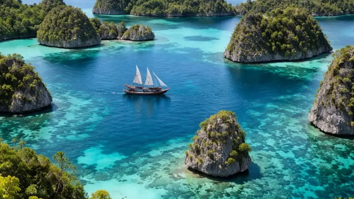 Tempat wisata Indonesia yang mendunia meliputi Wakatobi, Raja Ampat, Komodo, Borobudur, hingga Bali. (Pinterest)