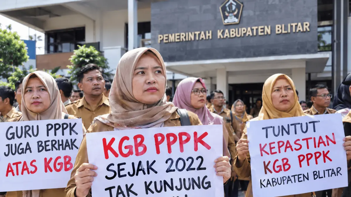 PPPK Blitar Tuntut KGB Segera Cair.